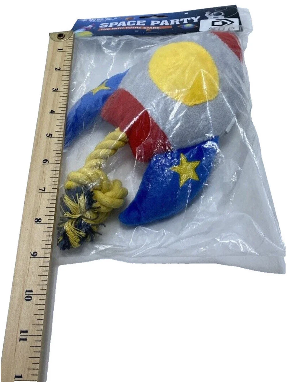 Dog Squeaky Toy Rocket Ship Plush Brand New Fun Pet Chew Toy